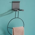 thumbnail image 4 of Mosiee Foldable Hair Dryer Rack: Space-Saving Organizer With Hooks & Easy Mounting!, 4 of 9