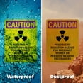thumbnail image 6 of (2 Pack) Possible RF Radiation With Symbol OSHA Caution Radiation Sign 18 Inch X 24 Inch Plastic Sign, Weather Resistant, UV Protected for Workplace, Business, and Construction Site,, 6 of 8