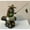 Light Green, variant on 10 in. Glazed Fisherman Miniature Ceramic Figurine