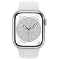 thumbnail image 3 of Apple Watch Series 8 (GPS) 45mm Aluminum Case, (S/M) - Silver, 3 of 3