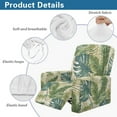 thumbnail image 6 of Renewold Tropical Monstera Banana Leaf Reclining Sofa Cover Universal Stretch Sofa Recliner Cover 4 Pieces Recliner Couch Slipcover Polyester Spandex Furniture Protector for Kids, Pets, 6 of 8