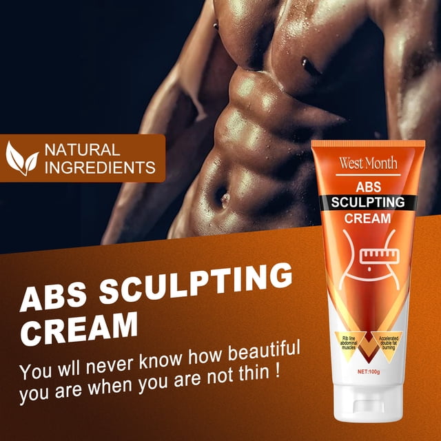 Fiudx Crema Moldeadora de Abdominales, Healthy Vegetal Fitness, Real Corporal, Potenciador Masajes para Bajar de Peso, Solución para Moldear Abdominals, Rutina de Gimnasio para Hombres, Uso Diario Se