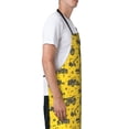 thumbnail image 3 of Pofeuu Vintage Excavator Print Waterproof Apron with Pockets Adjustable Cooking Aprons Kitchen Bib for Baking Household Cleaning, 3 of 8