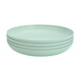thumbnail image 1 of 4Pcs Dinner Dishes Wheat Straw Dinner Plates Set Eco Friendly Full Tableware Of Plates Set Kitchen Accessories Plates Dinnerware Green 8 inches, 1 of 6