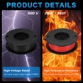 thumbnail image 4 of Uxcell 2pcs 26 AWG Silicone Electrical Wire Spool, 26 Gauge 6.1m/20ft Electrical Wires, 600V 200C Tinned Copper Stranded High Temp Battery Wire for Automotive, RV Inverter - Red & Black, 4 of 7
