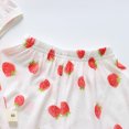thumbnail image 6 of TAIAOJING Toddler Boys Girls Short Sleeve Clothing Kids Cartoon Strawberry Dinosaur Prints Tops Shorts Outfits For 12-18 Months, 6 of 7