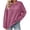 Hot Pink(Womens Tops), variant on ZHYou Womens Sweatshirts,Ribbed Knit,Pullover,Drawstring,Hood Casual Tops,Soft Warm Hoodies Sweaters,Brown,Size S