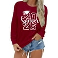 thumbnail image 3 of Senior 2026 Sweatshirts for Women Long Sleeve Crewneck Drop Shoulder Tops Trendy Loose Fit Casual Pullover Shirts, 3 of 7