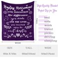 thumbnail image 2 of Retirement Gifts for Women Blanket 60"x50" - Purple Retirement Gifts for Women 2024 - Retirement Decorations - Best Retirement Gifts, 2 of 5
