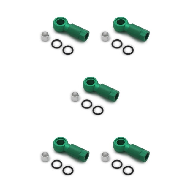 Greeniant Bicicletas de montaña de aceite cabeza de oliva freno de disco hidráulico manguera conectores accesorios reemplazo para Verde 5piezas