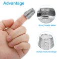thumbnail image 5 of Uxcell Metal Sewing Thimbles, Sewing Thimble Finger Protector, Silver 4Pcs, 5 of 6
