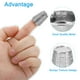 thumbnail image 5 of Uxcell Dedales de Metal para Coser, Protector de Dedo para Dedal, Plata 4 Piezas, 5 of 6