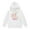 White, variant on SonxaHe Toddler Girls Hoodies Sweatshirts Bunny Print Casual Outerwear Warm Hooded Sweatshirts Black,Sized 2-3