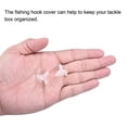 thumbnail image 5 of Uxcell Plastic Fishing Hook Bonnets Treble Hook Covers Fit for 6,7,8, White 100 Pack, 5 of 6