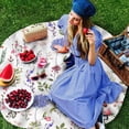 thumbnail image 4 of Herb Plant Flower Round Tablecloth Wedding Hotel Table Cover Holiday Dining Table Waterproof Tablecloth, 4 of 6