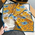 thumbnail image 6 of CHUNTIAN Mulberry Silk Scarfs Women Small Square Scarf 21" x 21" Breathable Lightweight Neckerchief Headscarf, 6 of 7