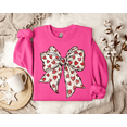 thumbnail image 7 of Coquette Valentine's Day Heart Bow Sweatshirt, Retro Valentine Shirt, Valentines day Bow Shirt, Coquette Bow T Shirt, Bow Valentine Gifts, 7 of 7
