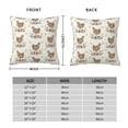 thumbnail image 6 of Wukai Flower Chicken Premium Polyester Fleece Pillow Covers with Hidden Zipper Closure,Luxuriously Soft and Durable-12"x12", 6 of 7