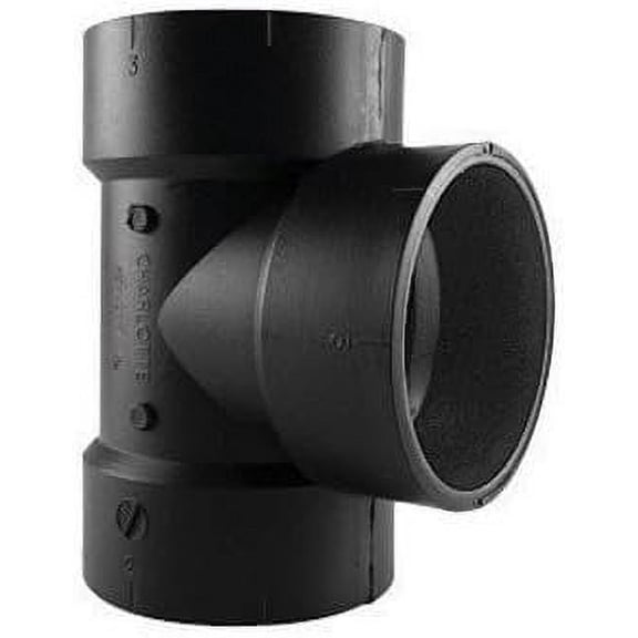 Charlotte Pipe Schedule 40 1-1/2 in. Hub x 1-1/2 in. Dia. Hub ABS Vent Tee
