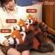 thumbnail image 4 of Peluche PASHMAIRE con forma de panda rojo pesado de 45 cm, 4 of 7