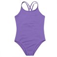 thumbnail image 2 of Kaerm Justaucorps de Danse Ballet Sans Manches pour Filles Dos Croisé Classique Violet P, 2 of 7