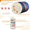 thumbnail image 5 of Yayeee Flameless Candles with Remote Flickering Battery Operated Multi Color Changing, Mountains and Forests, 5 of 7