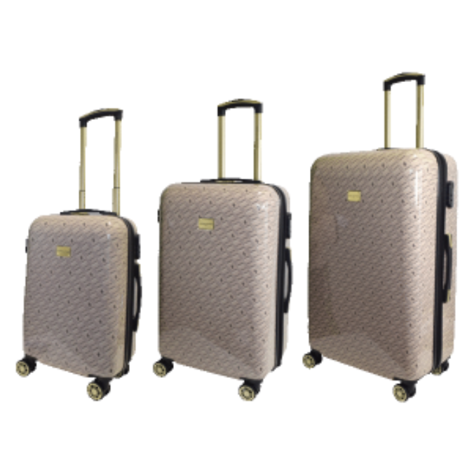 Adrienne Vittadini® Black & Bronze Park Avenue 4-Piece Luggage Set