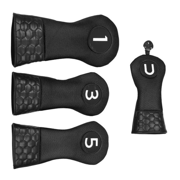 Jesscasday 4Pcs Golfs Club Head Cover Gifts for Men Women Golfs Driver Golfs Putter Cover