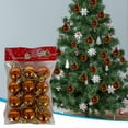 thumbnail image 2 of Fuebueo 60 Pcs Christmas Mini Balls Ornaments Xmas Tree Hanging Decorations Pendants for Holiday Party Outdoor Indoor DIY Craft Supplies, 2 of 8