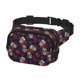 thumbnail image 2 of Disketp Roses Skulls Riñonera de Doble Capa, Bolsa de Cintura Ajustable para Viajes, Correr y Senderismo, Riñonera Ligera para Hombre y Mujer, 2 of 9