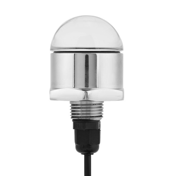 Wchiuoe 12V Stainless Steel Round Blue LED Underwater Lamp Light For Marine Yacht Boat
