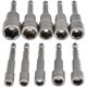 thumbnail image 1 of 10Pcs Magnetic Hex Bit Socket Set 6-15mm Impact Driver Magnetic Hex Bit Socket Wrench Set 1/4 Magnetic Hex Bit Socket Adapter Tool, 1 of 5