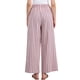 thumbnail image 3 of Pantalones de rayas de tiro alto y pierna ancha de algodón sueltos para mujer INSPIRE CHIC M Rosa, 3 of 6