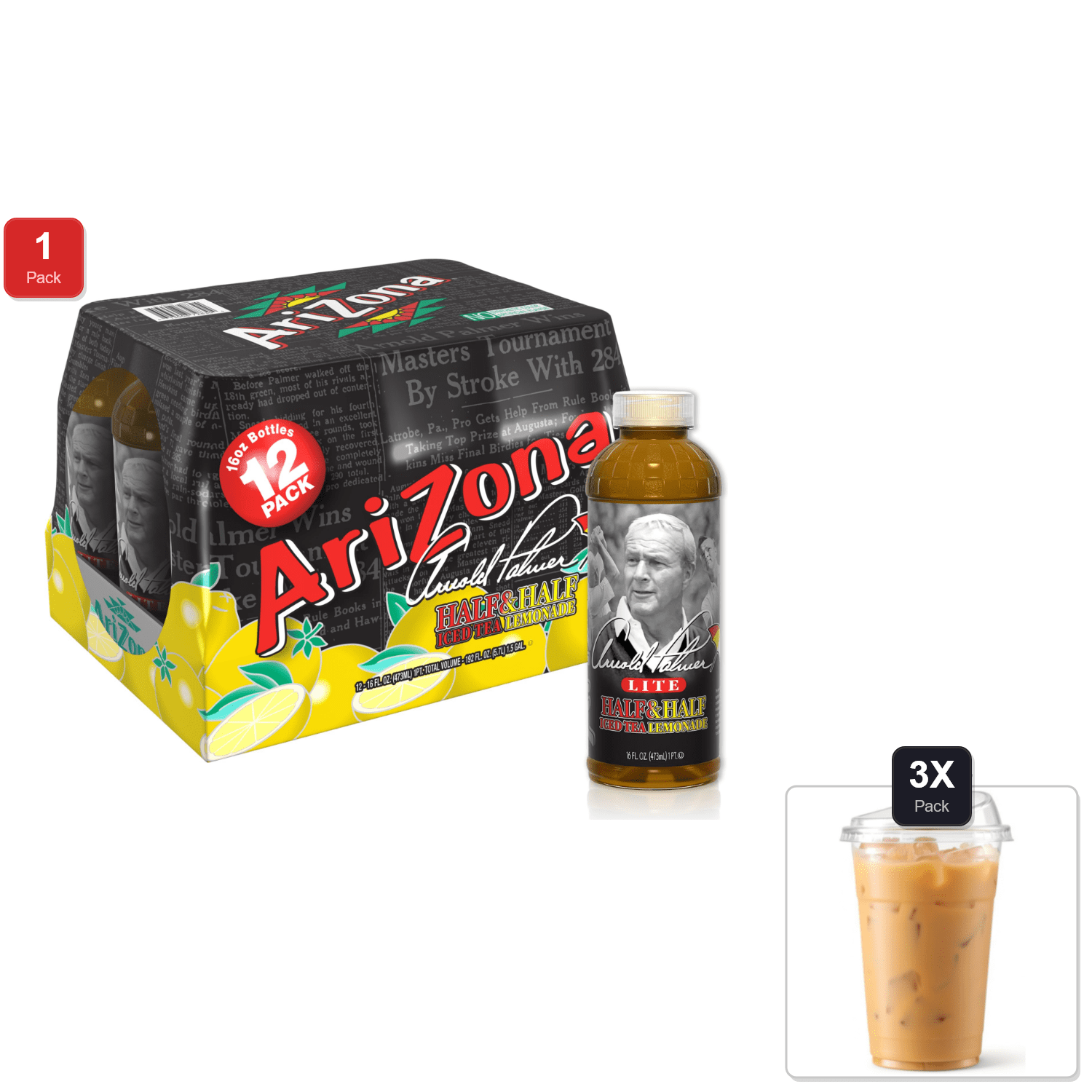 AriZona Cold Brew Concentrate Arnold Palmer 28oz - Walmart.com