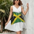 thumbnail image 3 of Unisex Retro Jamaica Flag Dress Fashion Beach Long Dresses Female Party Printed Sundress, 3 of 7