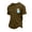Brown, variant on LTTVQM Mens Tee Slim‑casual Tone Retro Foam Beer Mug Pocket Bavarian Check Graphic Short Sleeve Tops Shirts Holiday Clothing Mint Green 3XL