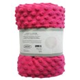 thumbnail image 2 of Shason Textile 60" x 1.5 yd 100% Polyester Fleece Solid Print Dot Craft Fabric, Hot Pink, 2 of 3