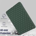 thumbnail image 3 of Allytech Case for iPad 9th/8th/7th Generation 10.2" 2021/2020/2019, Slim Luxury Diamond Pattern [Camera Protection] Shockproof Soft TPU Back Case - Green, 3 of 7