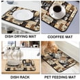 thumbnail image 4 of Coffee Bar Mat Accessories for Countertop Super Absorbent Anti-Slip Silicone Flower Dish Drying Mats for Kitchen Counter Draining Pad Decor Gift Fit Coffee Maker Coffee Pot Espresso Machine 24inx18in, 4 of 6