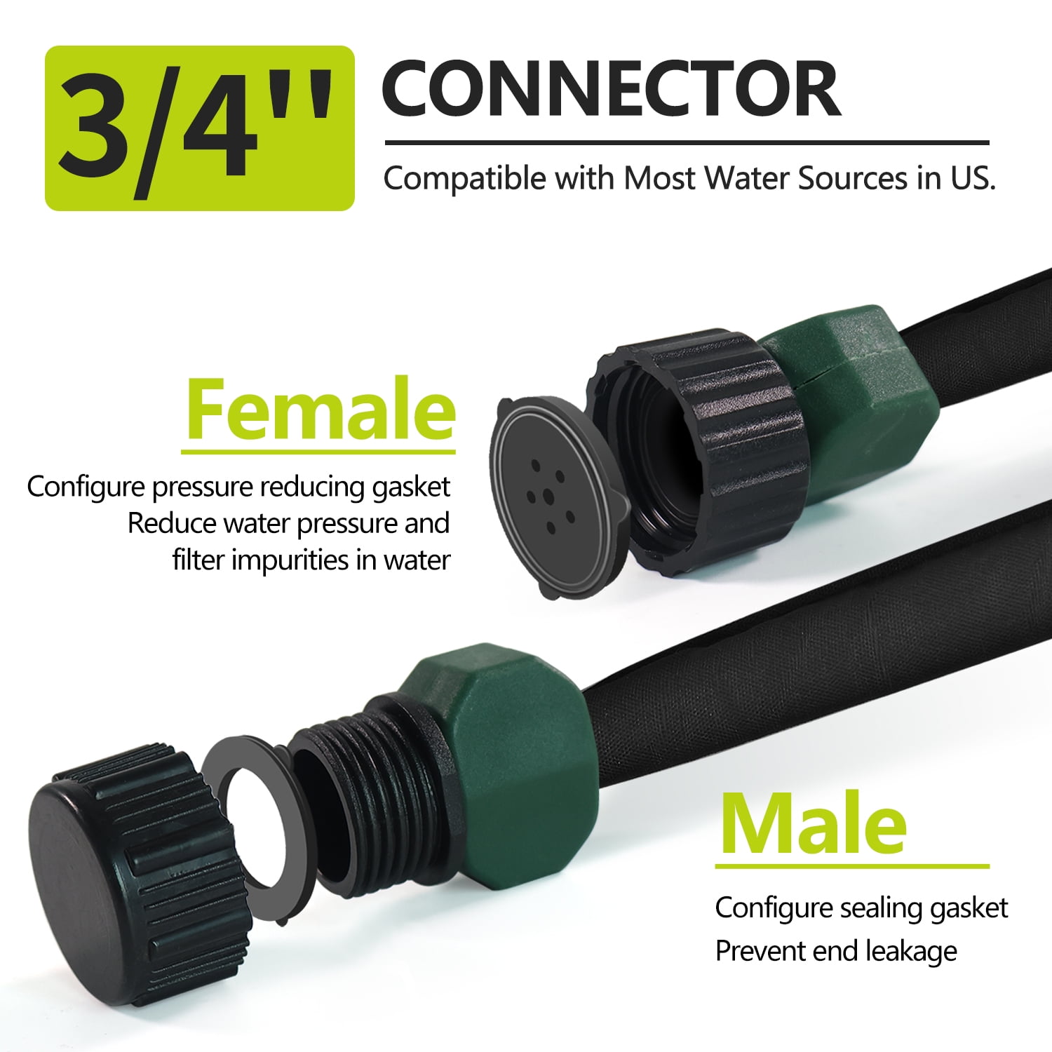 Soaker Hose for Garden Beds, Drip Irrigation Hose Save 80% Water,Garden Drip Watering Hoses for Irrigation System,Leakproof Watering Garden Hose with Holes Easy Gardening Yard Work Sprinkler Hose