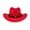 Red,#049, variant on Kids Western Hats Boys Girls Cowboy Leather Buckle Felt Cowgirl Hat Cowboy Red Bandanas,One Size