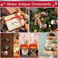 thumbnail image 5 of 10Pack Sublimation Christmas Blanks , Blank Aluminum Board Ornaments White Blank Ornaments for DIY Christmas Day F, 5 of 8