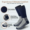 thumbnail image 3 of Thermal Socks Merino Wool Socks For Women and Men - 6 Pairs of Extra-Mens Warm Socks, Winter Socks, Hiking Socks, Boot Socks by Debra Weitzner Grey 9-11, 3 of 7