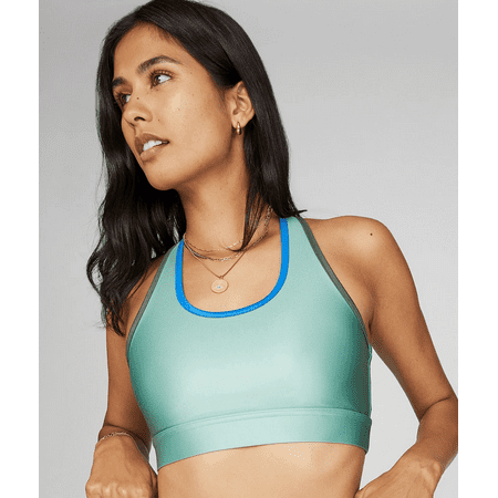 

Bandier SAGE MULTI SEAM SHINE All Access Front Row Bra US 1X