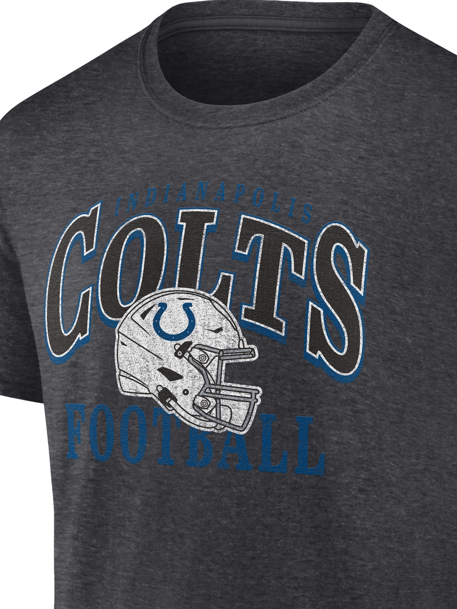 NFL Indianapolis Colts Men's Cotton Charcoal Heather Short Sleeve T-Shirt