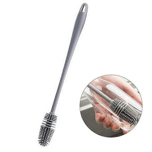 Silicone Cup Brush Milk Bottle Cleaning Brush Long Handle Water Bottles Cleaner Glass Cup Cleaning Brush Kitchen Cleaning Tools