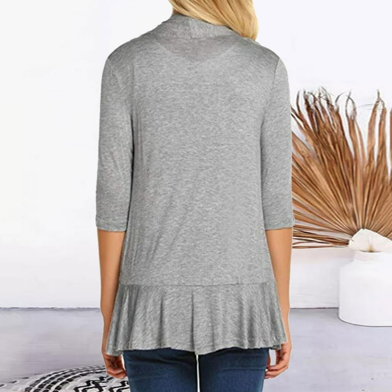Casual Cage Sleeve Loose Cardigan Sweaters Casual Cage Sleeve Loose Cardigan Sweaters