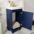 thumbnail image 4 of Furniture Indoor Home Decorative Bathroom, Washroom, Kitchen 18" Blue Sink Vanity, 4 of 7