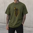 thumbnail image 2 of Men's Wolf Graphic T-Shirt, Unisex Classic Fit Short Sleeve Crewneck Tee, 2 of 9