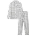 thumbnail image 2 of Pajamas For Women Set Christmas Cute Sets For Women Long Sleeve Sleepwear Button Loungewear Soft 2 Piece Pj Set With Pockets Long Pants Pajama Set, 2 of 3